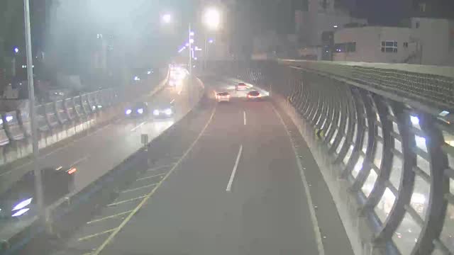 南港大橋第3隧道終點處