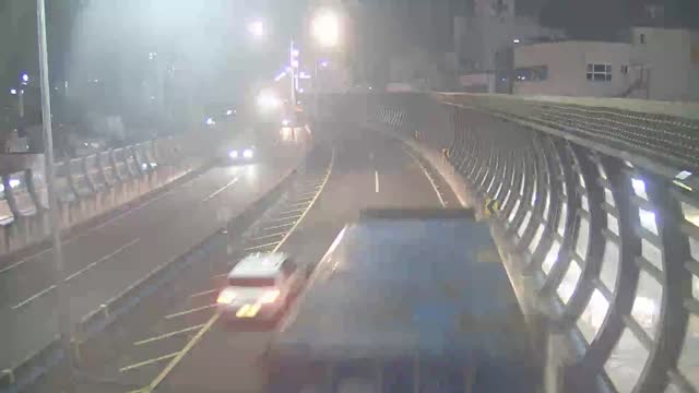 南港大橋第3隧道終點處