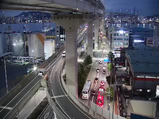 青鶴消防派出所前釜山港大橋影島端