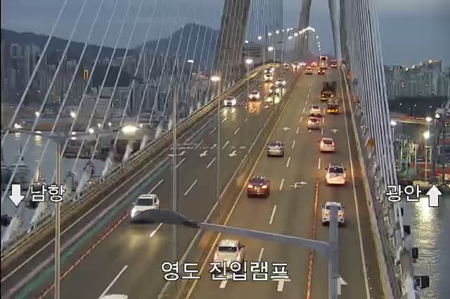 釜山港大橋影島進口匝道