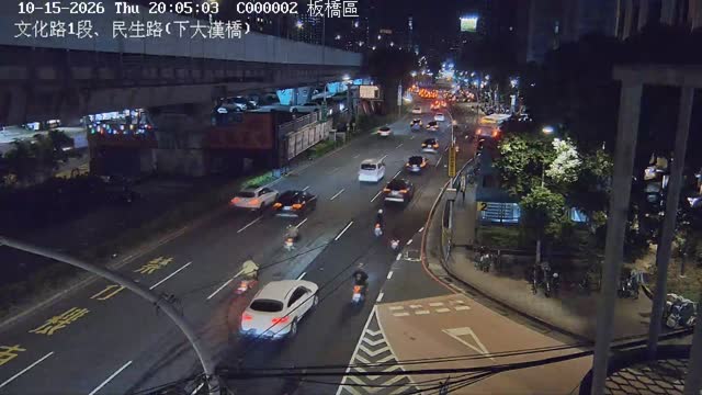 板橋區文化路1段、民生路(下大漢橋)