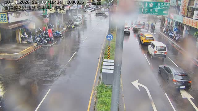重陽路2段46號前中央分隔島