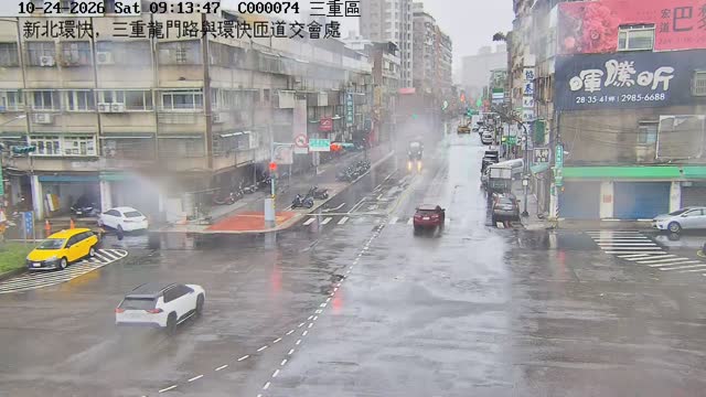 新北環快，三重龍門路與環快匝道交會處