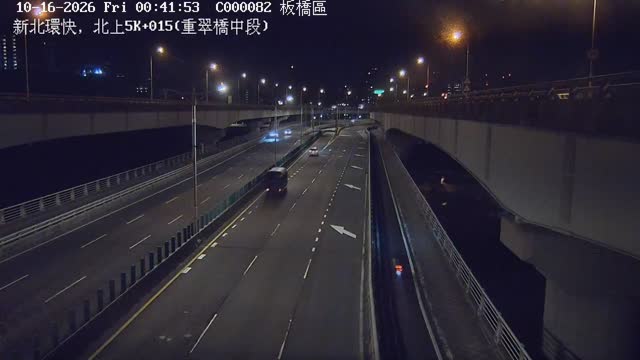 新北環快，北上5K+015(重翠橋中段)