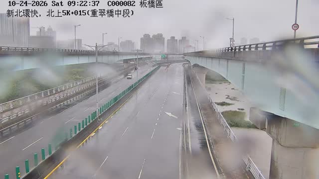 新北環快，北上5K+015(重翠橋中段)