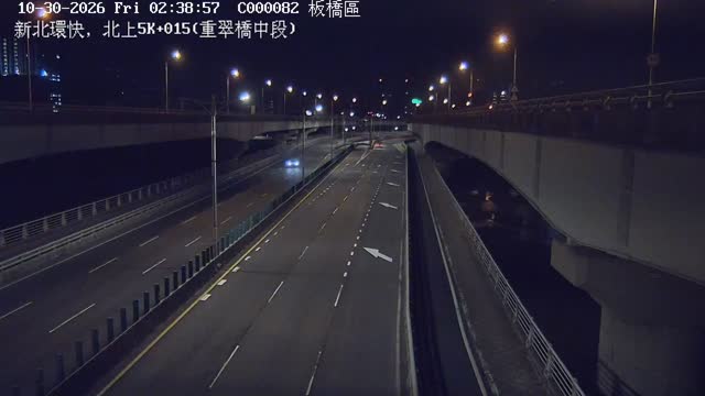 新北環快，北上5K+015(重翠橋中段)