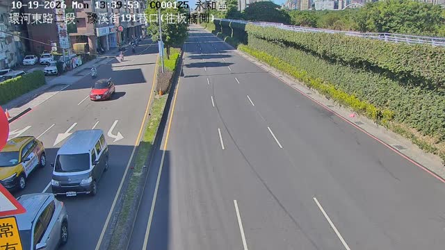 永和區環河東路二段、豫溪街191巷口(往板橋側)
