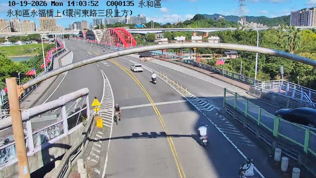 永和區永福橋上(環河東路三段上方)