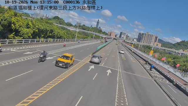 永和區福和橋上(環河東路三段上方)(路燈桿上)