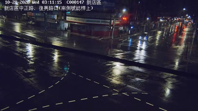 新店區中正路、復興路口(南側號誌桿上)