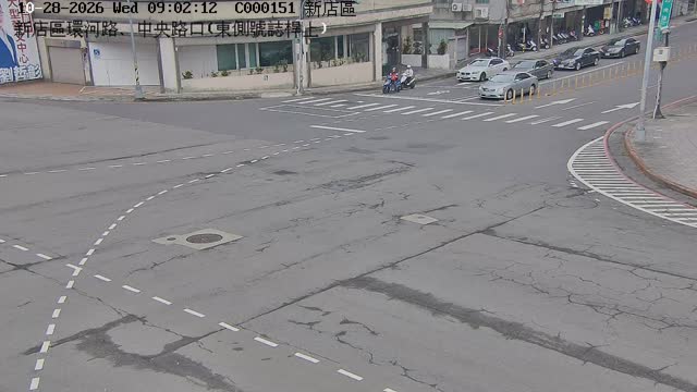 新店區環河路、中央路口(東側號誌桿上)