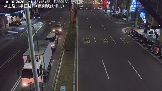 新莊區新北大道、中正路口(南側號誌桿上)