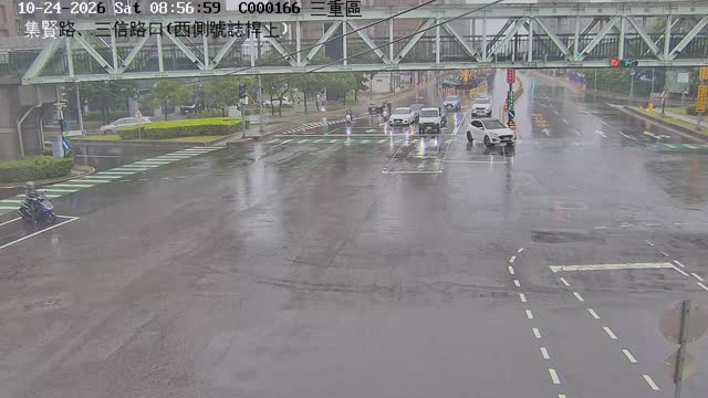 三重區集賢路、三信路口(西側號誌桿上)