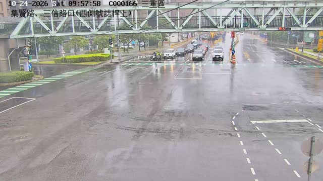 三重區集賢路、三信路口(西側號誌桿上)