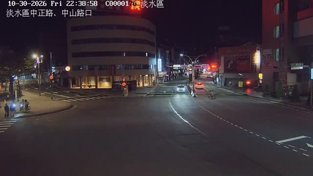 淡水區中正路、中山路口