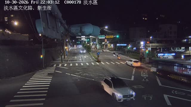 淡水區文化路、新生街口