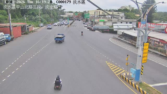 淡水區中山北路三段、淡金路口