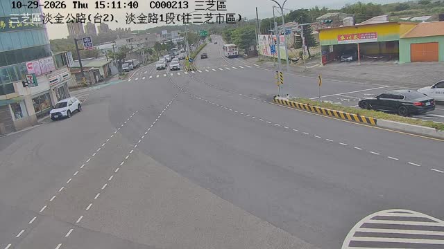 三芝區淡金公路(台2)、淡金路1段(往三芝市區)