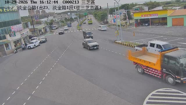 三芝區淡金公路(台2)、淡金路1段(往三芝市區)