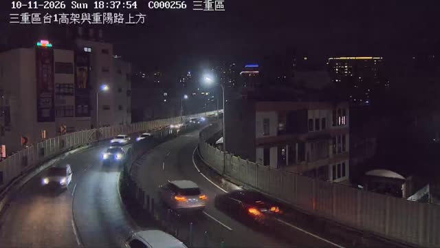 三重區台1高架與重陽路上方