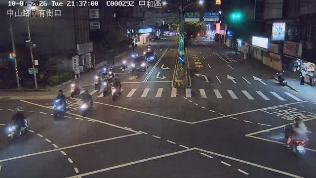 中和區中山路民有街口