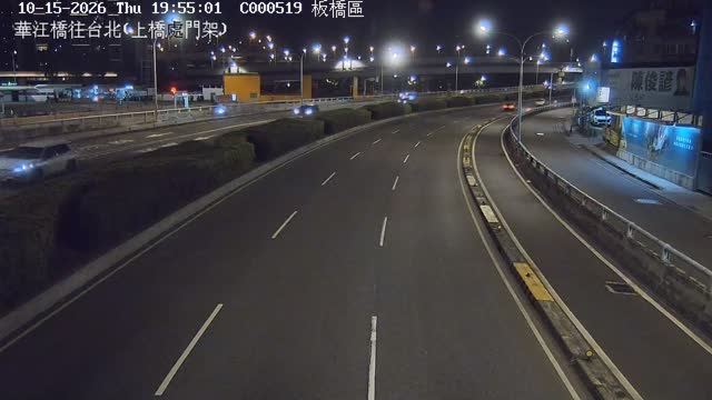 華江橋往台北(上橋處門架)