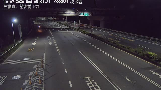 民權路、關渡橋下方