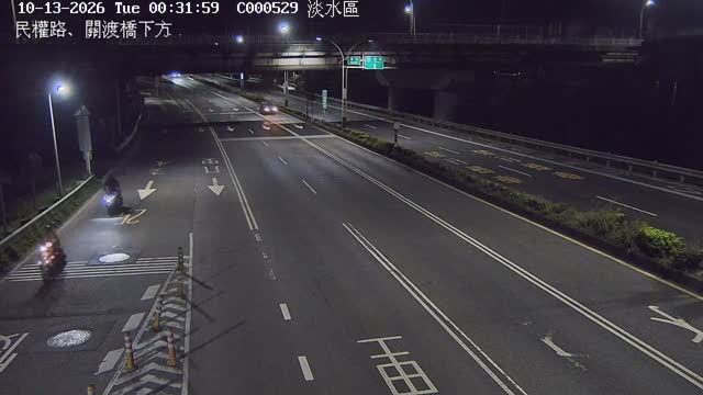 民權路、關渡橋下方