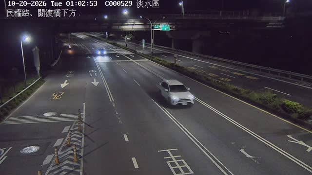 民權路、關渡橋下方