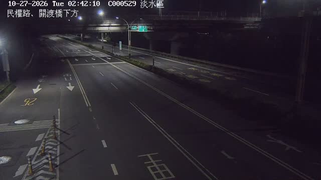 民權路、關渡橋下方