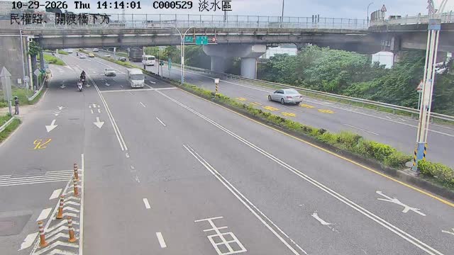 民權路、關渡橋下方