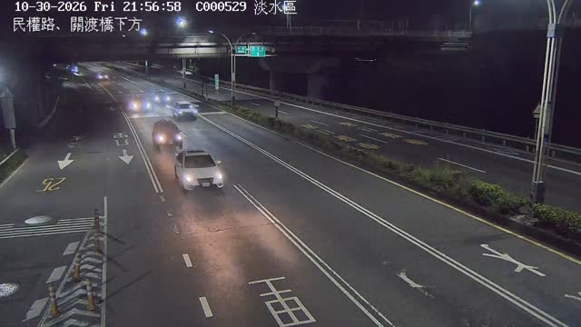 民權路、關渡橋下方