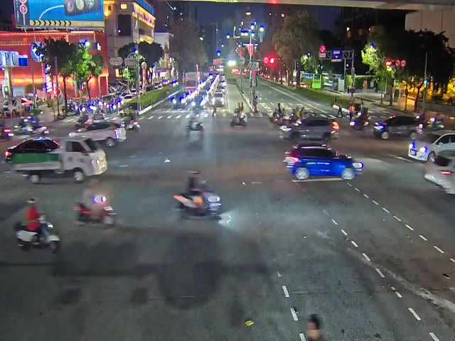台灣大道/文心路(右側車流往台中車站)