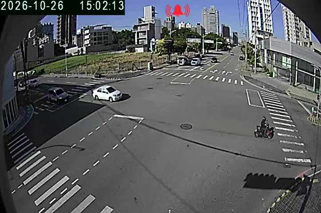安和路/朝馬路(右側車流往台灣大道)