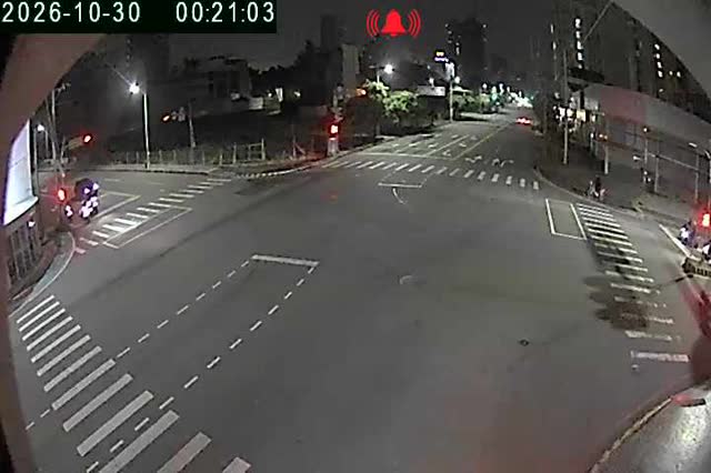 安和路/朝馬路(右側車流往台灣大道)