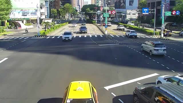 台灣大道/忠明路(右側車流往台中車站)