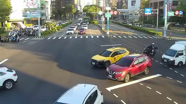 台灣大道/忠明路(右側車流往台中車站)