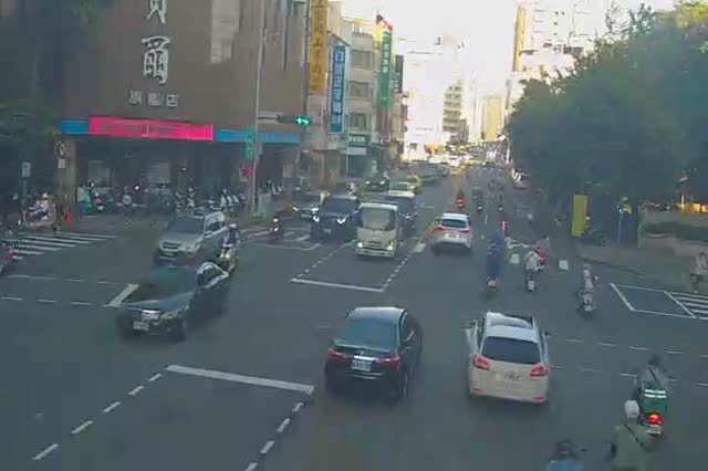 公益路/忠明南路(右側車流往市民廣場)