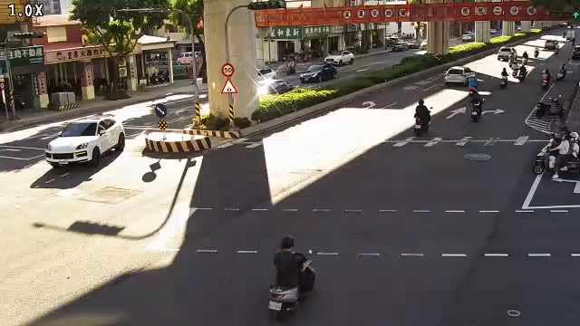 文心路/昌平路(右側車流往崇德路)