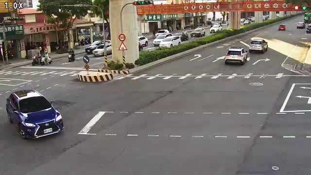 文心路/昌平路(右側車流往崇德路)
