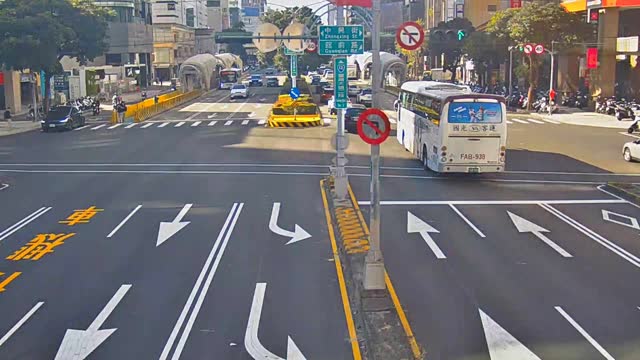台灣大道/館前路( 右側車流往台中交流道)