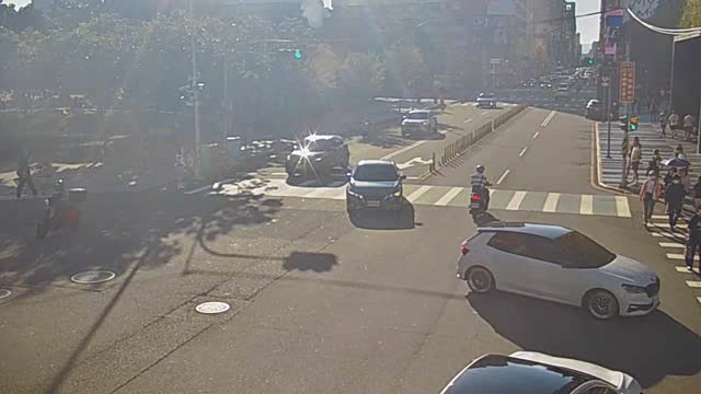 公益路/市民廣場(右側車流往文心路)