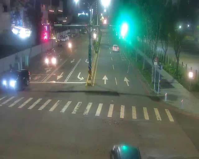 經貿路/黎明路(右側車流往河南路)