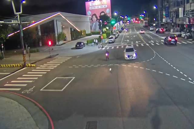 河南路/凱旋路(右側車流往文心路)