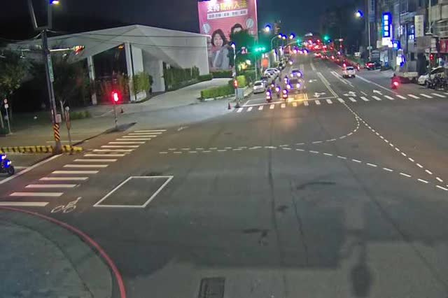 河南路/凱旋路(右側車流往文心路)