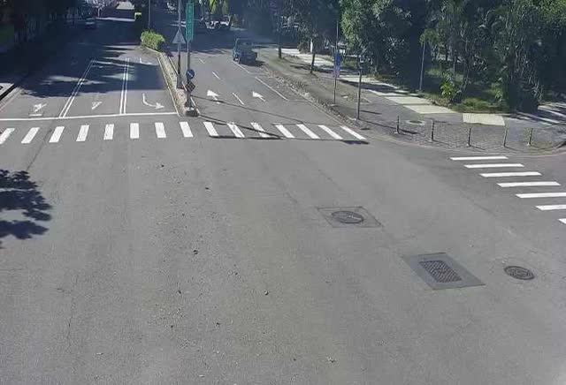 敦化路/仁平路(右側車流往經貿路)Dunhua Rd./Renping Rd. (Right side Traffic flow to Jingmao Rd.)