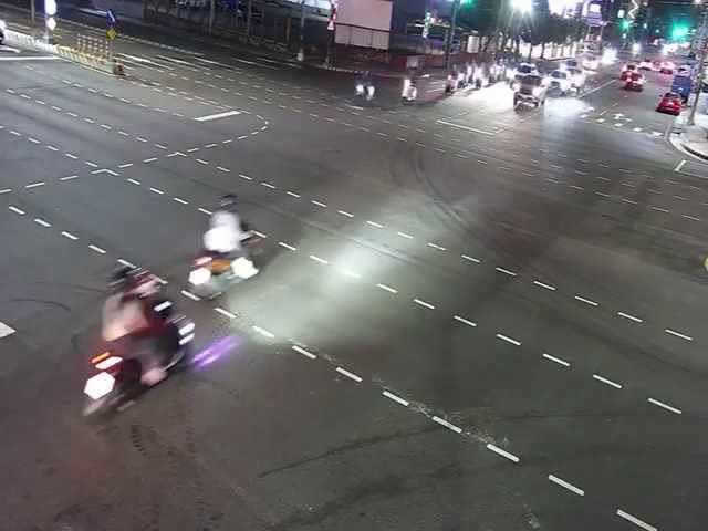 台灣大道/安和路(右側車流往朝馬路)