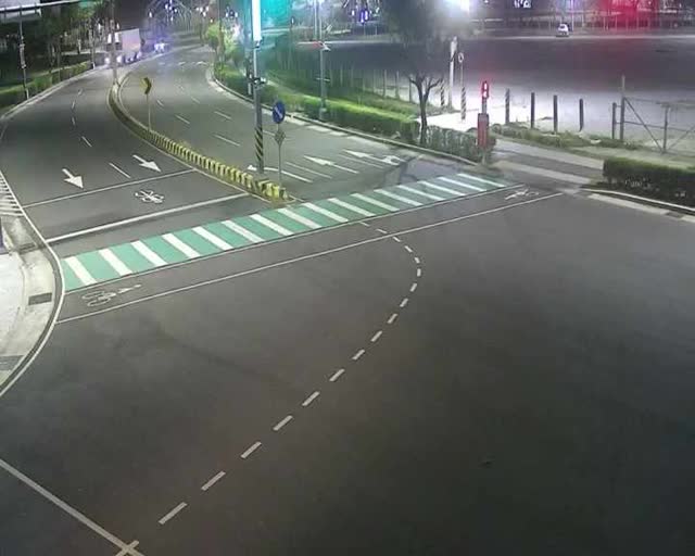 中科路/經貿八路(右側車流往環中路) Zhongke Rd/Jingmao 8th Rd (Right side Traffic flow to Huanzhong Rd)