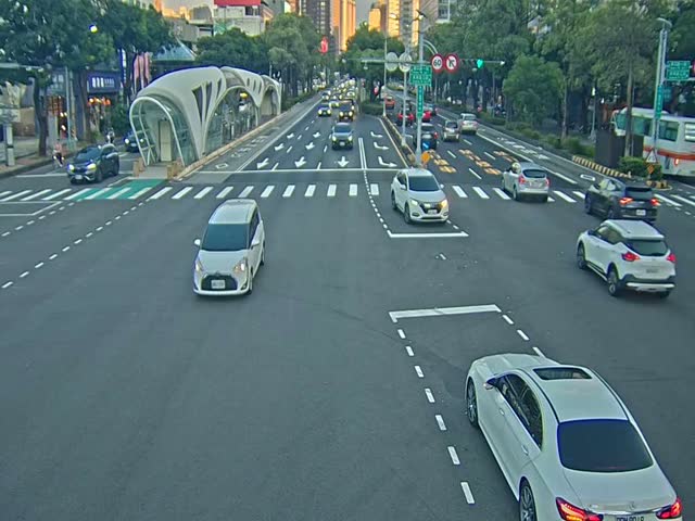 台灣大道/東興路(右側車流往台中火車站)
