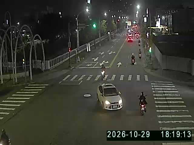 黎明路/經貿路(右側車流往中清路)